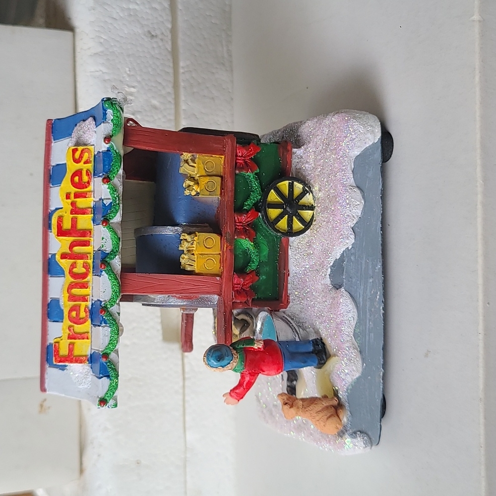 Christmas Village "French Fry Stand"
